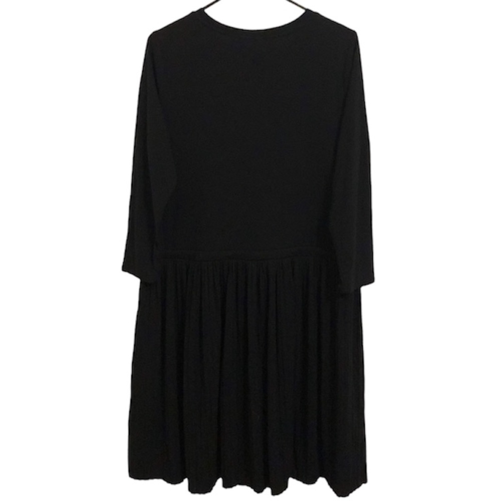 J-Jill Jersey-Knit Pleated Drawstring Waist Dress - Picture 3 of 8